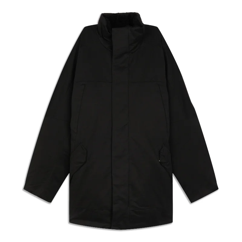 Sporty Chic Fleece-Lined Insulated Coat - Resale