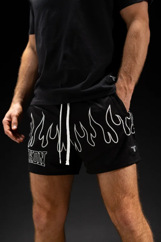 Dapper Suits Blackout Fire FC Mesh Training Short (5" Inseam)