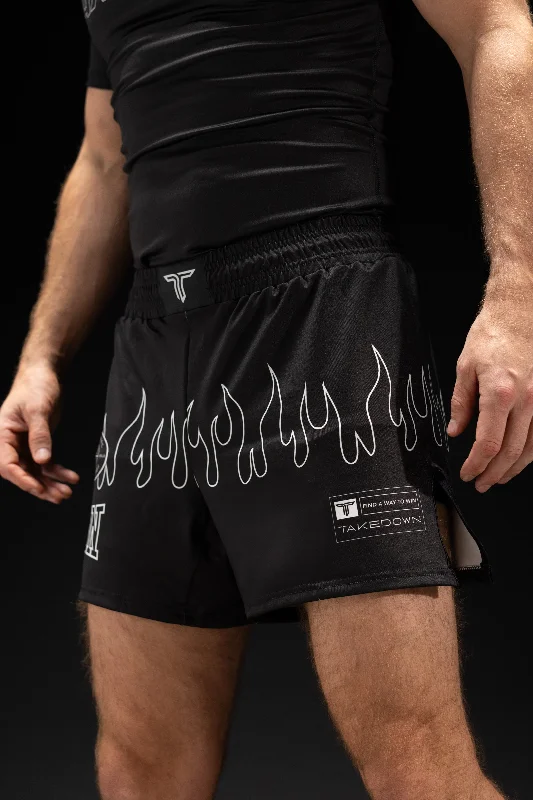 Casual Outfit Blackout Fire FC Fight Shorts (5"&7“ Inseam)