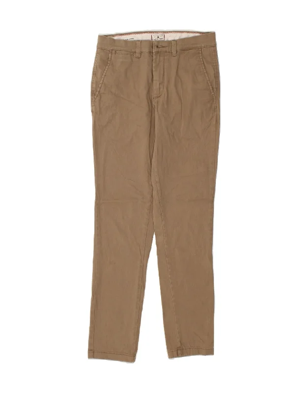 Retro Style JACK & JONES Mens Marco Slim Chino Trousers W30 L29 Brown