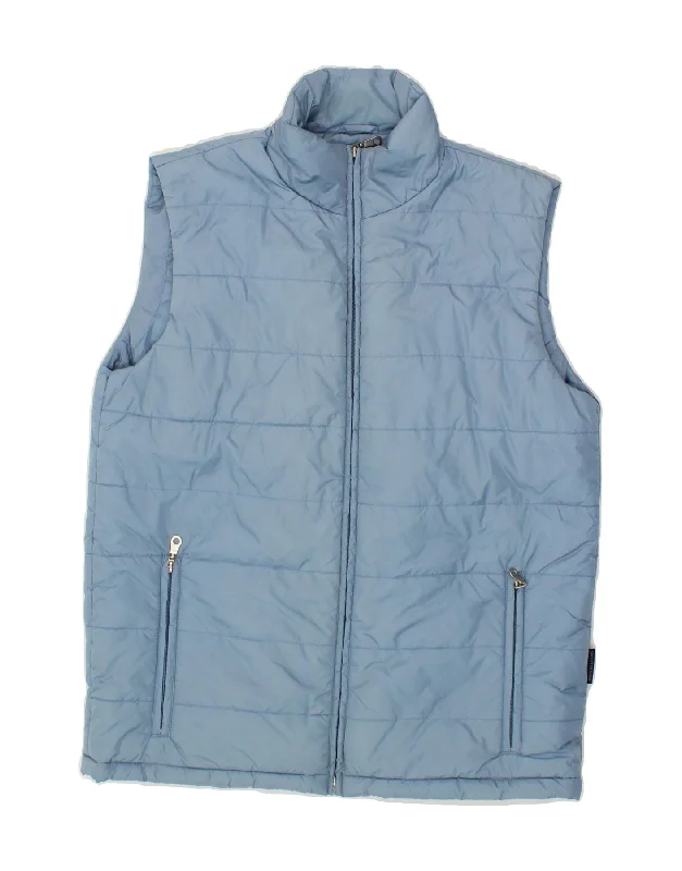 Casual Hoodies THE SWEATER SHOP Mens Padded Gilet UK 38 Medium Blue