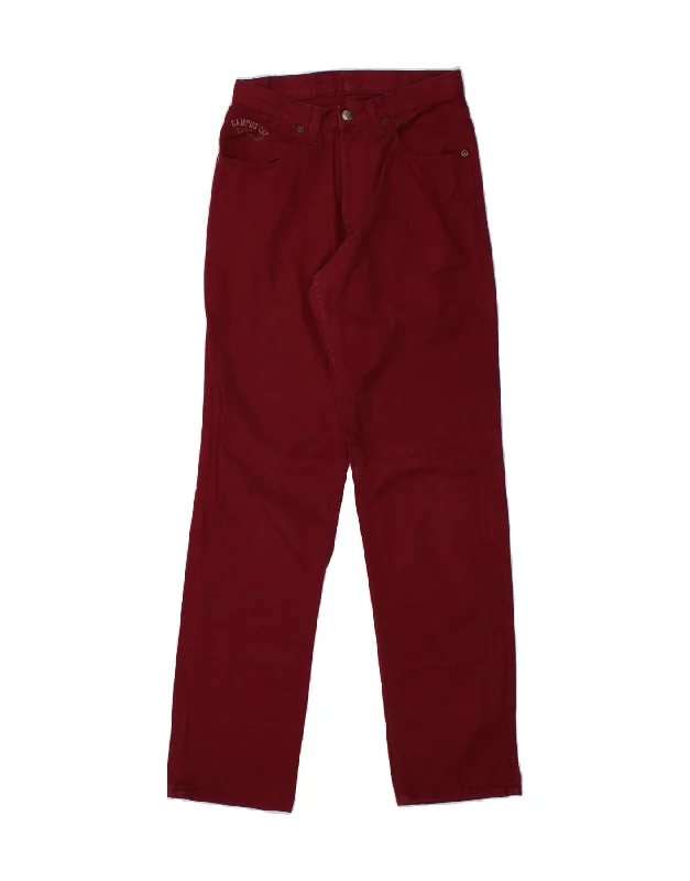 Outdoor Clothing LEVI'S Mens Straight Jeans W28 L33 Burgundy Cotton