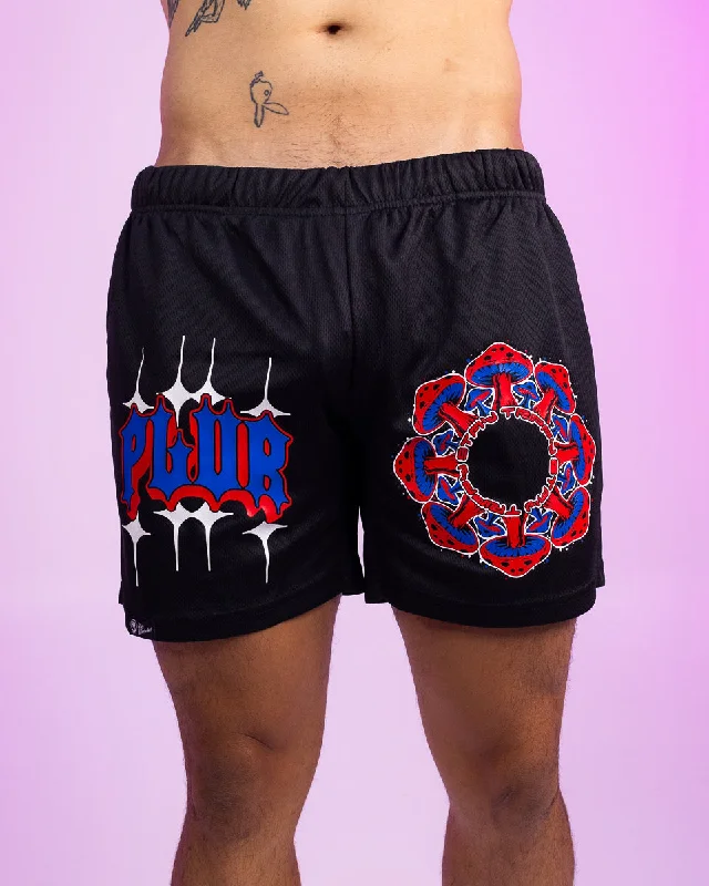 Trendy Outerwear Stay Trippy PLUR Shorts