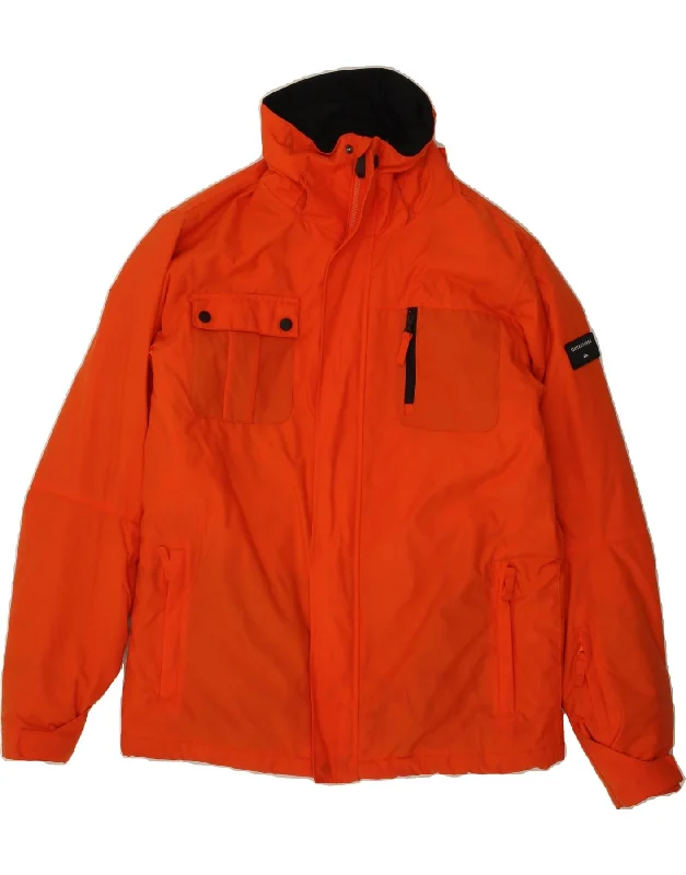 Classic Wear QUIKSILVER Mens Windbreaker Jacket UK 36 Small Orange Nylon