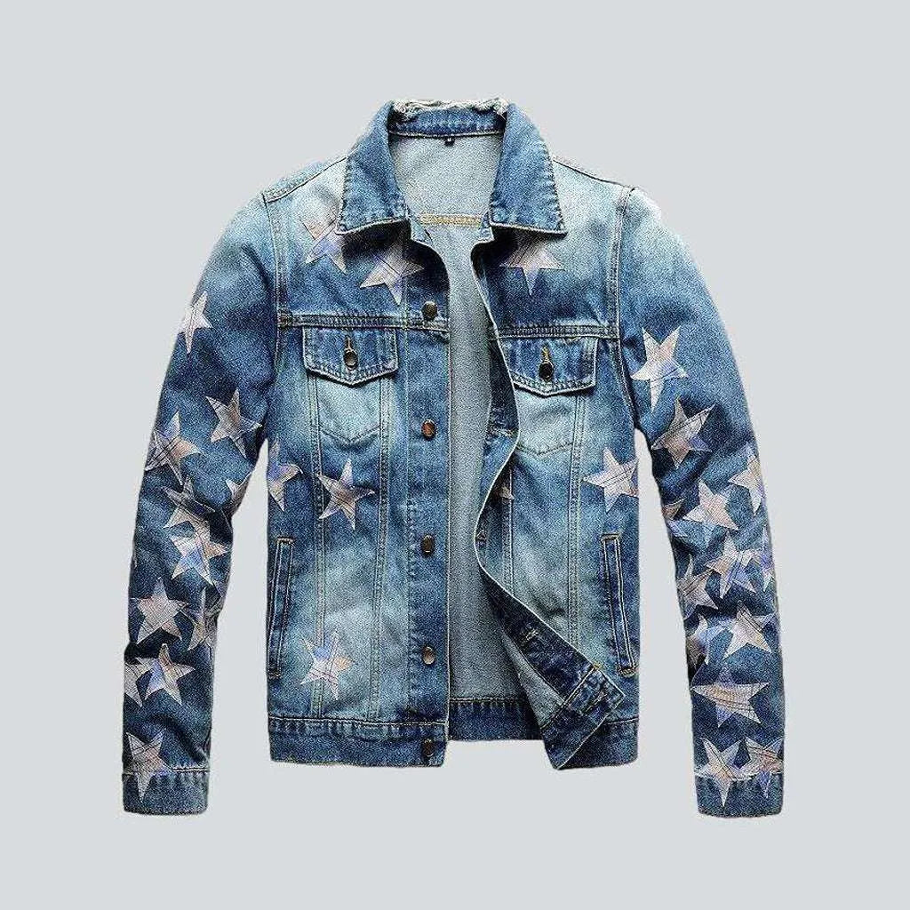 Practical Clothing Color stars vintage denim jacket