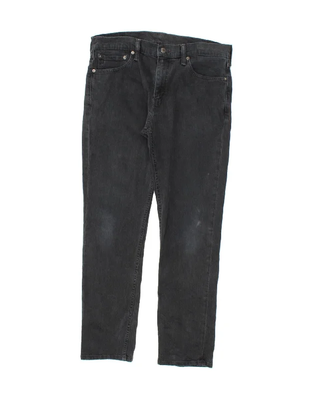 Relaxed Fits LEVI'S Mens Slim Jeans W33 L30  Black Cotton