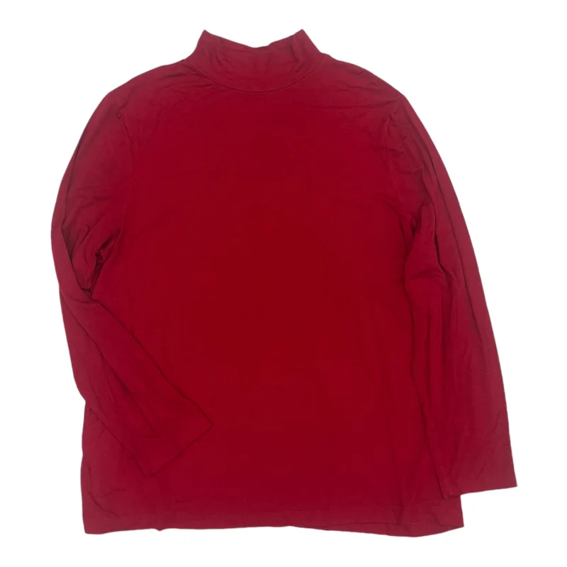 Effortless Comfort Top Ls By Chicos In Red, Size:2X