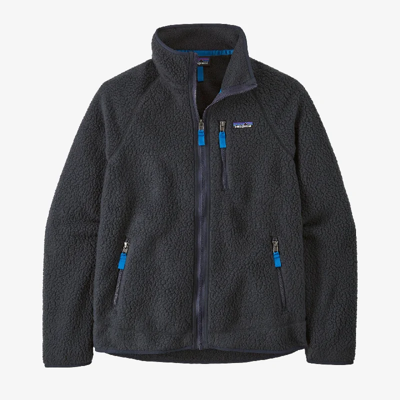 Stylish Layers Patagonia Retro Pile Jacket-Pitch Blue w/Endless Blue