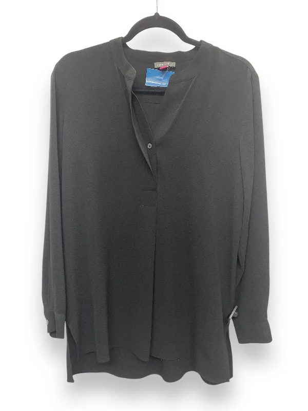 Relaxed Denim Top Long Sleeve By Vince Camuto In Black, Size: S