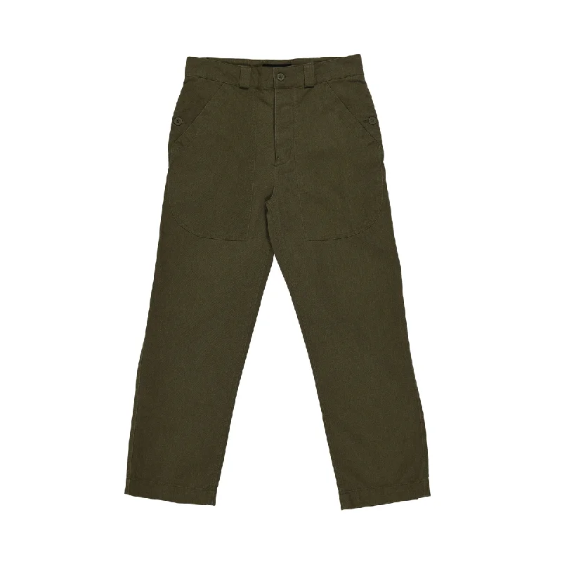 Long Trench Coats Quasi Pocket Pants - Army