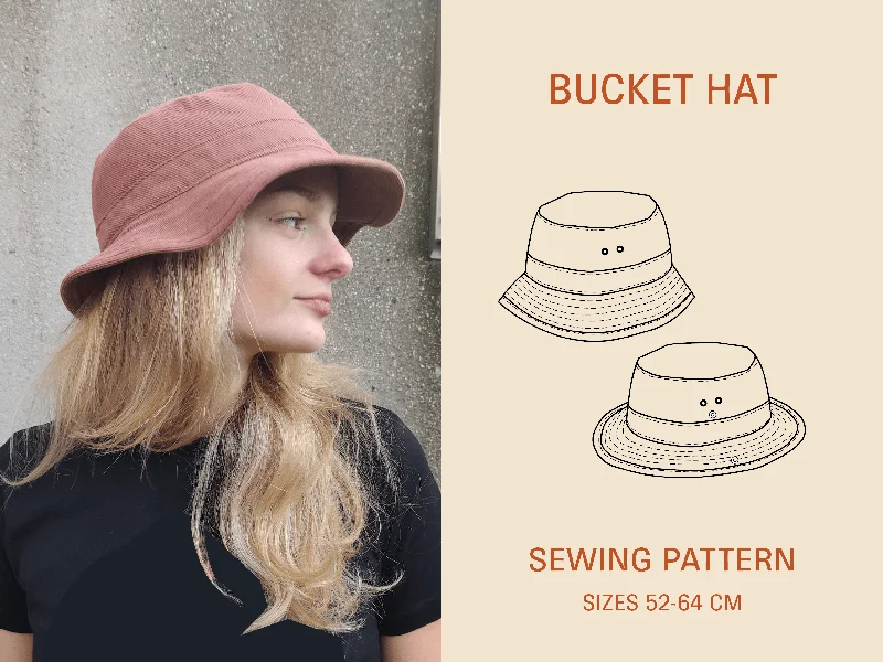 Relaxed Wardrobe Bucket Hat sewing pattern