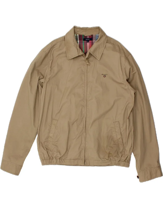 Street-Friendly Wear GANT Mens The Windcheater Bomber Jacket UK 42 XL Beige Cotton