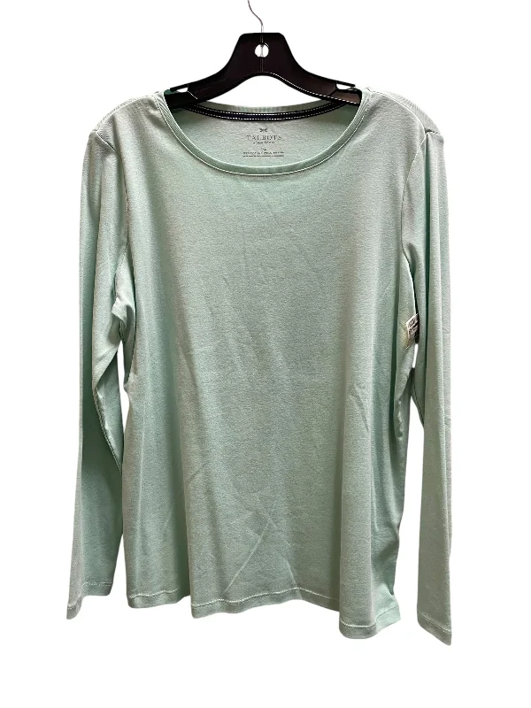 Timeless Apparel Top Long Sleeve Basic By Talbots In Teal, Size: 1x