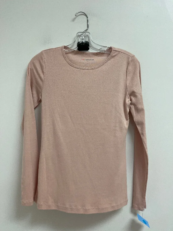 Versatile Knitwear Top Long Sleeve By Liz Claiborne In Pink, Size: Xs