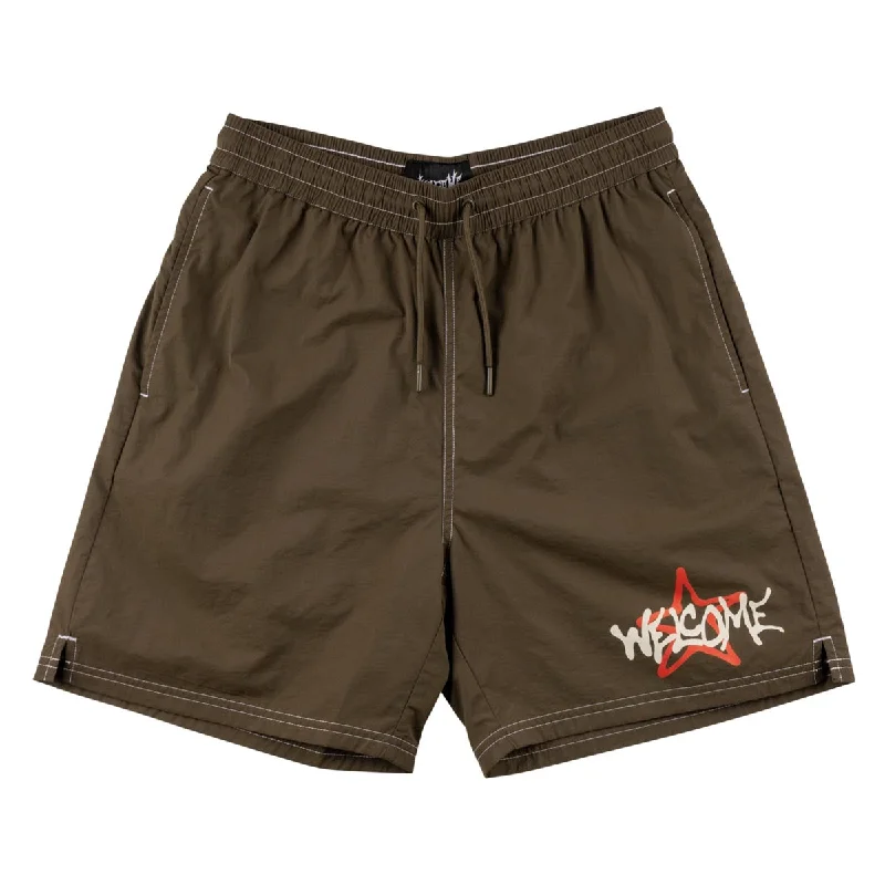 Casual Essentials Welcome Sirius Nylon Shorts - Wren