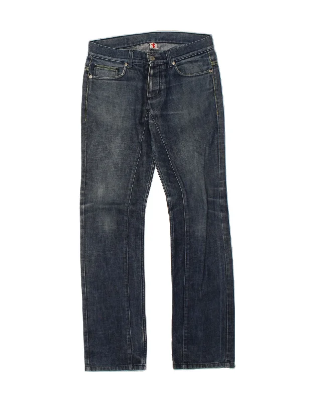 Weekend Outfits BIKKEMBERGS Mens Straight Jeans W30 L33 Blue Cotton