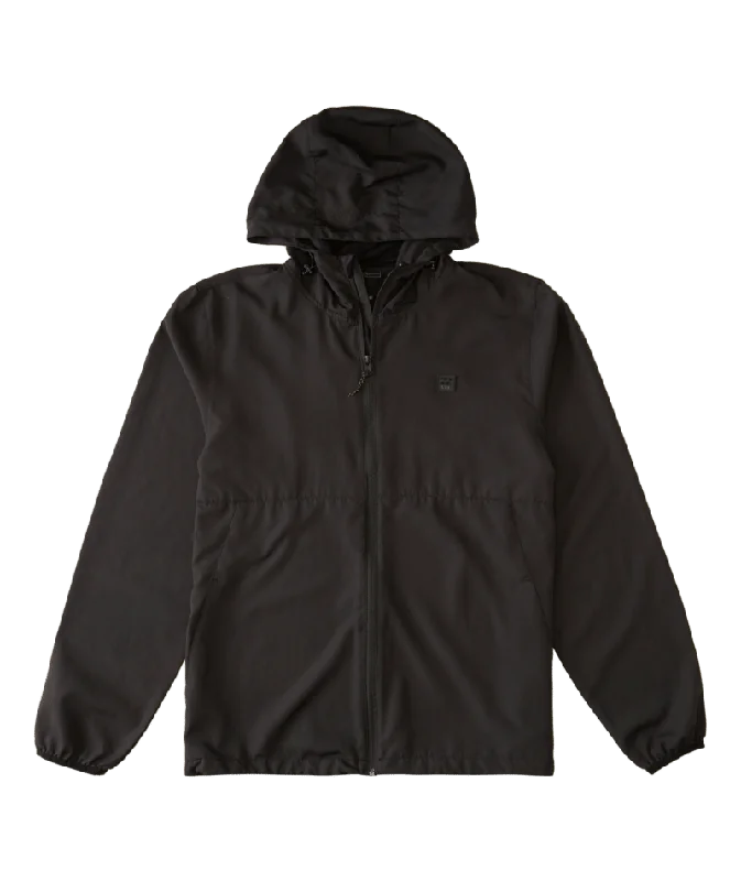 Warm Jackets Billabong Transport Windbreaker Jacket-Black