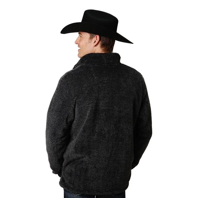 Relaxed Wearables Roper Western Jacket Mens Solid Pullover Gray 03-097-0250-7122 GY