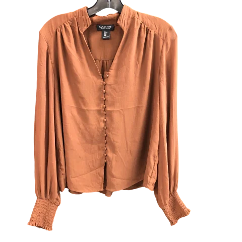 Wool Sweaters Top Long Sleeve Designer By Rachel Zoe In Brown, Size: M