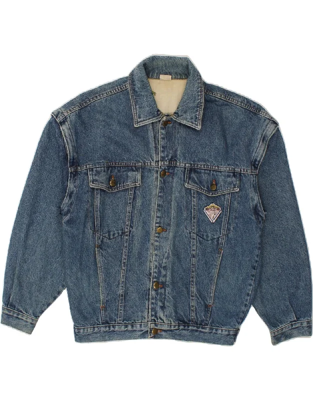 Comfortable Style VINTAGE Mens Denim Jacket UK 36 Small Blue