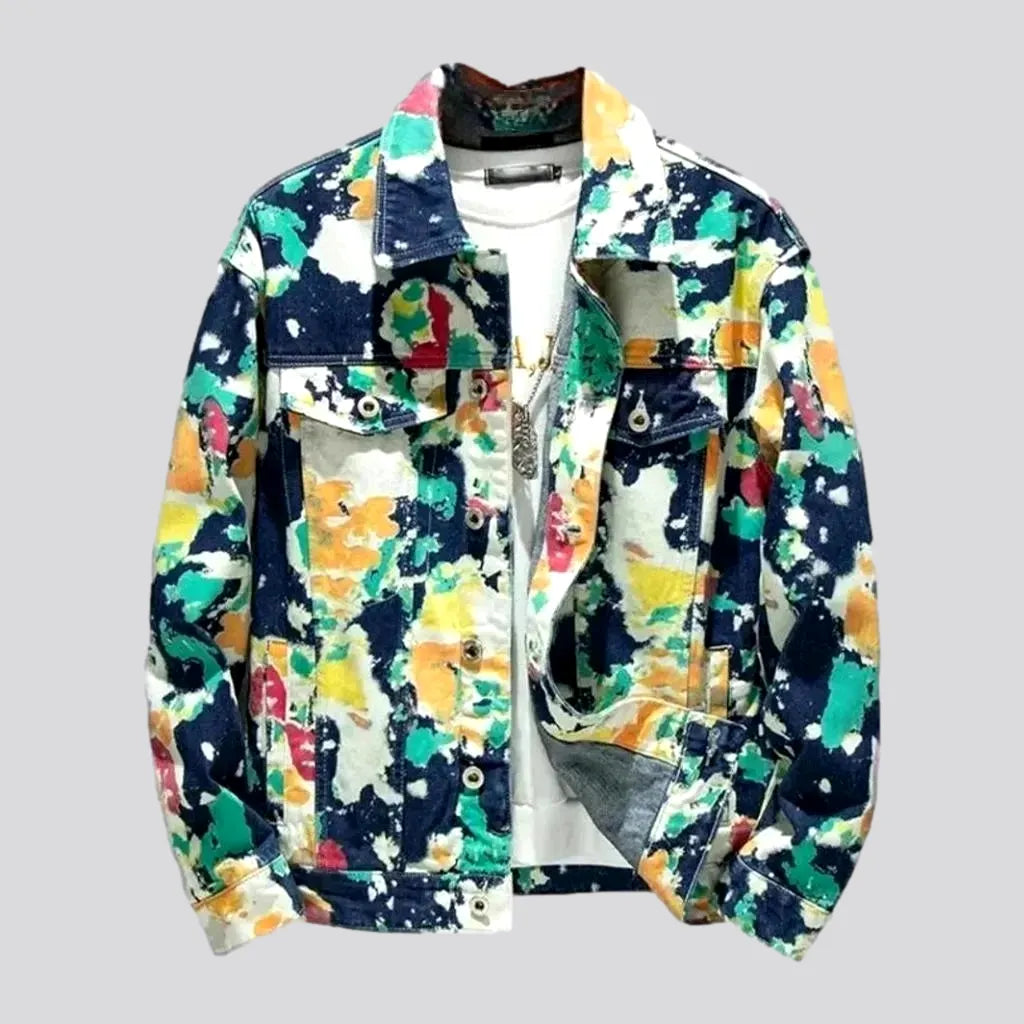 Relaxed Fit Camouflage oversized denim jacket