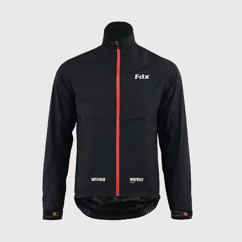 Versatile Looks Fdx Evex Black Men's & Boy's Windproof & Waterproof Thermal Cycling Jacket