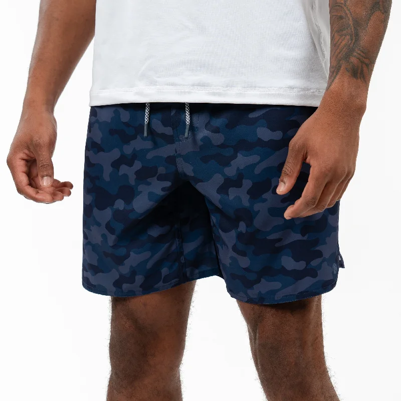 Lightweight T-shirts Grit Gym Short | The Barracks Camo - Fleet Navy