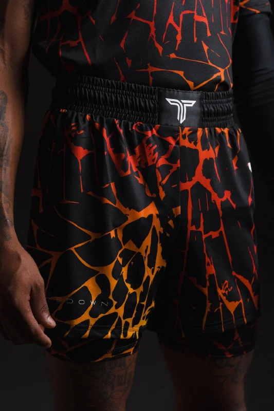 Trendy Comfort Magma Fight Shorts (5"&7“ Inseam) - Lava