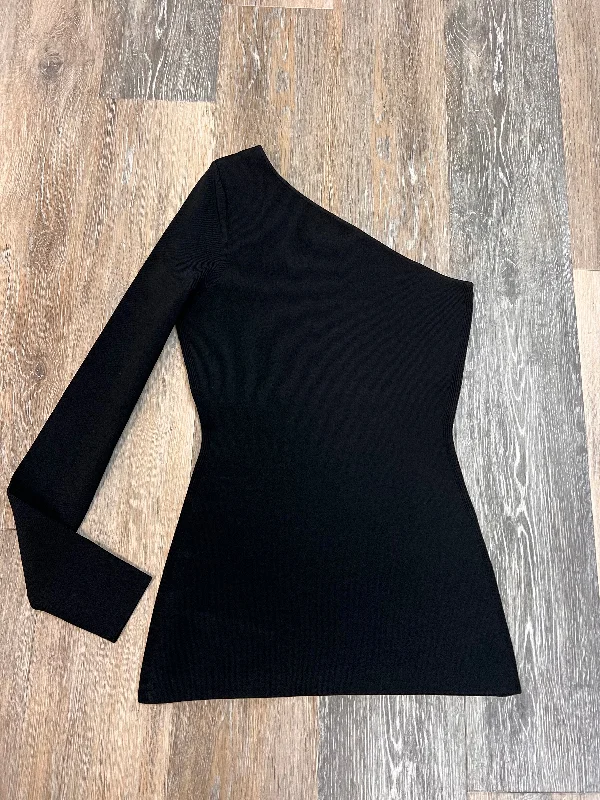 Comfy Styles Top Long Sleeve Designer By VB Body By Victoria Beckham In Black, Size: S