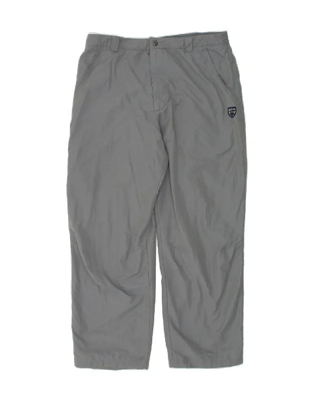 Flexible Wear ADIDAS Mens Straight Chino Trousers W42 L31 Grey Cotton