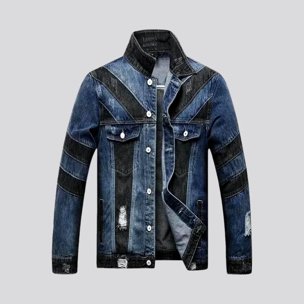 Cozy Sweatshirts Slim fit fashion jean jacket for men