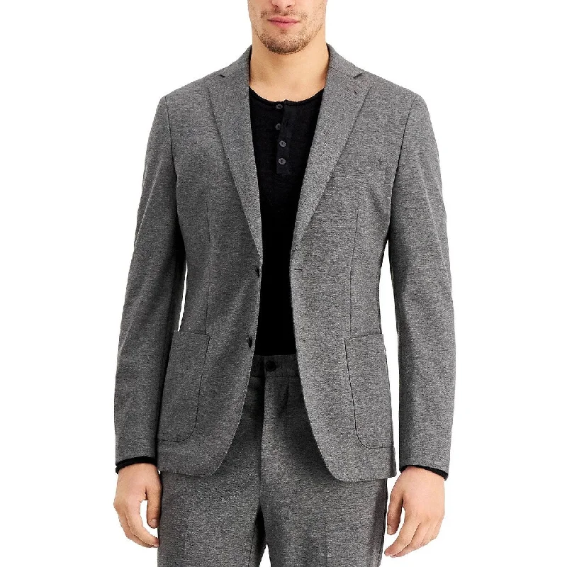 Cozy Fit Calvin Klein Men's Slim Fit Two Button Blazer Jacket Gray Size Large