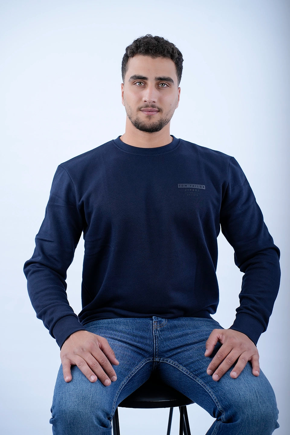 Casual Essentials Tom Tailor Navy Sweater With Fleece Inside