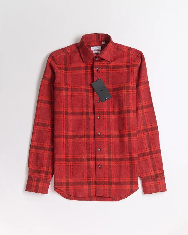 Practical Clothing 'Mammoth Flannel' Tonal Plaid Crepe Flannel Shirt