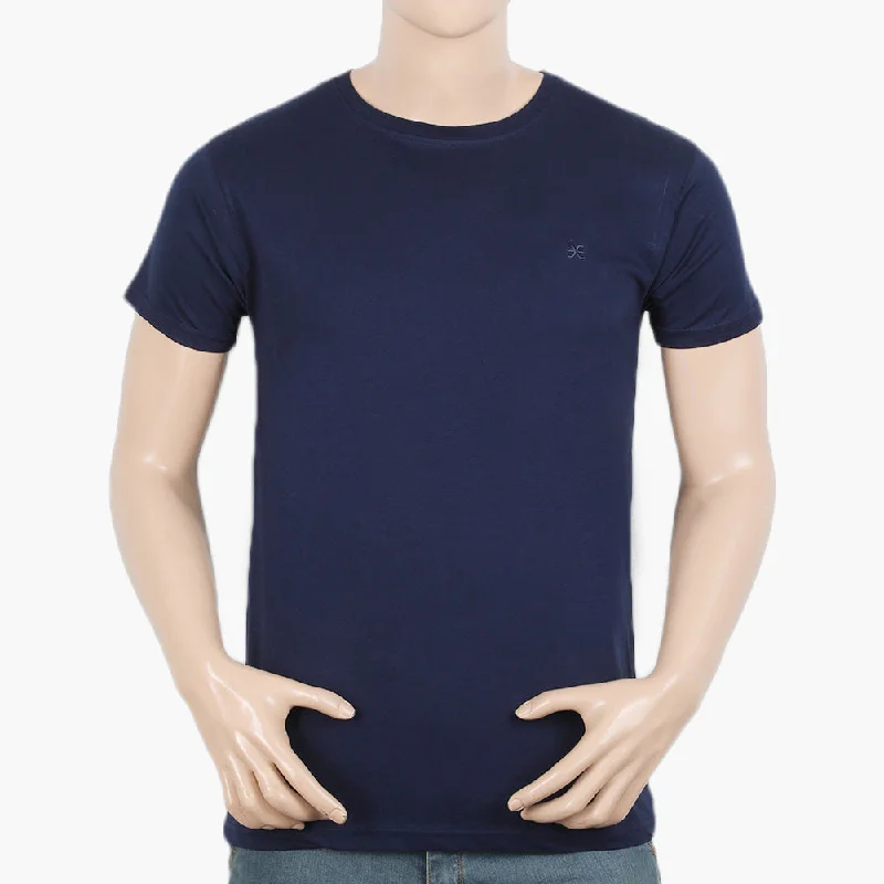 Versatile Looks Eminent Men's Half Sleeves T-Shirt - Navy Blue