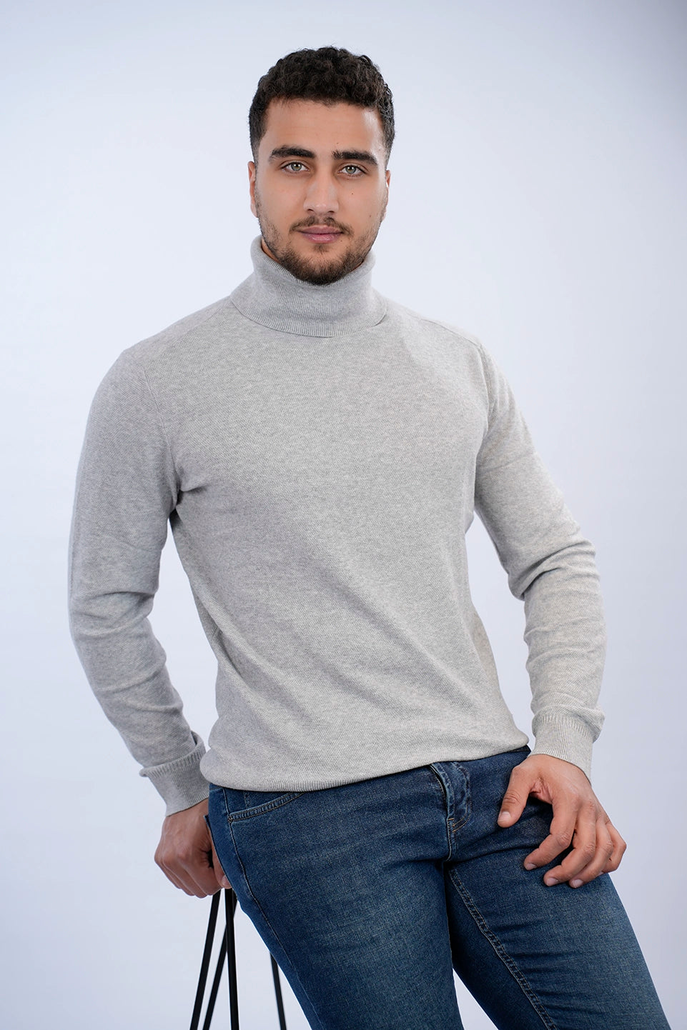 Easy Fashion Tom Tailor Soft Turtleneck Grey Sweater