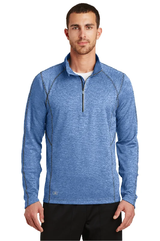 Flexible Wear Ogio Mens Endurance Pursuit 1/4 Zip Sweatshirt - Electric Blue - Closeout