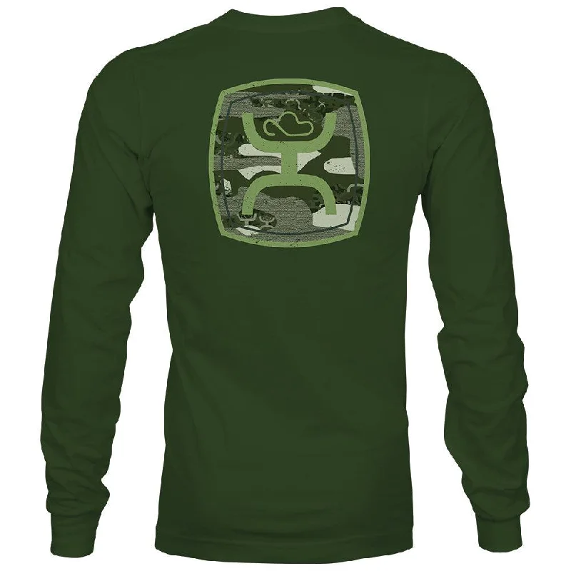 Versatile Looks "Zenith" Olive Long Sleeve T-Shirt