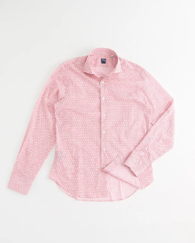 Cozy Sweatshirts Medallion Print Cotton Stretch Shirt