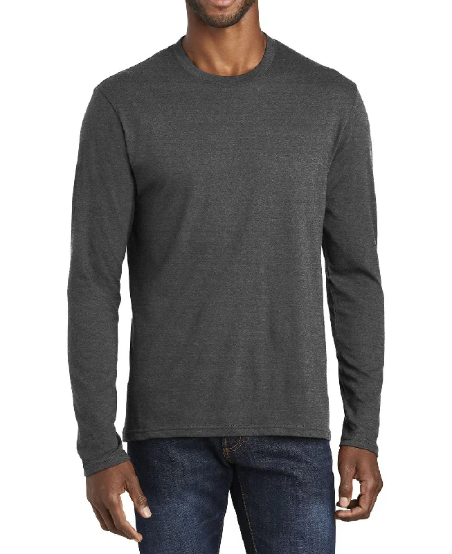 Lightweight Coats Men's Long Sleeve Fan Favorite Blend Crew Neck T-Shirt