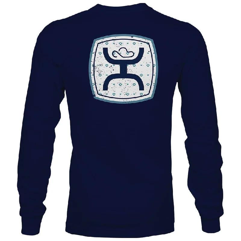 Minimalist Style "Zenith" Navy Long Sleeve T-Shirt