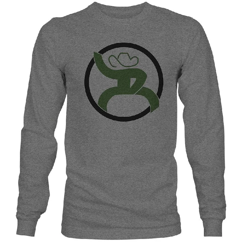 Tailored Comfort "Roughy 2.0" Grey w/Olive & Black Long Sleeve T-shirt