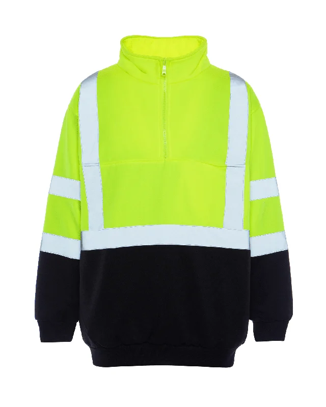 Trendy Apparel UPA542 HiVis 1/4 Zip Soft Shell Pullover