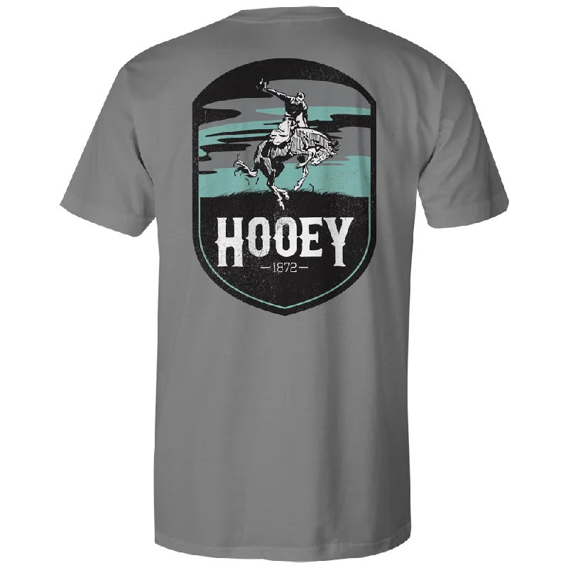 Cool Casuals "Cheyenne" Grey w/Turquoise/Grey/White Logo Pocket T-shirt