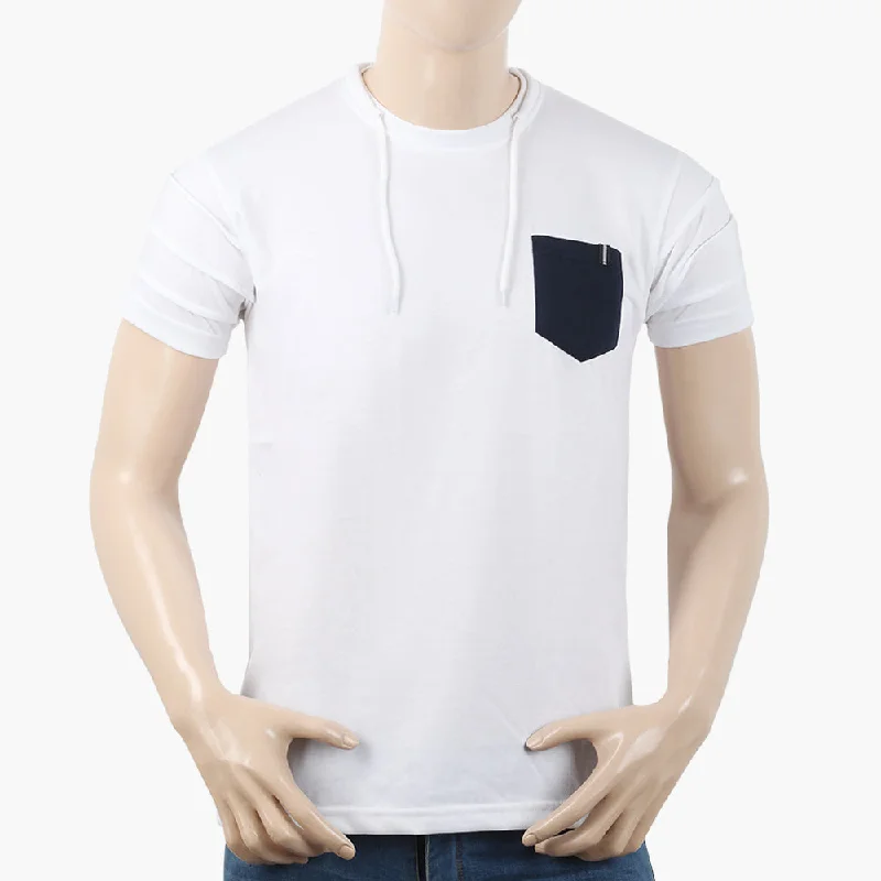 Weekend Outfits Men's Half Sleeves T-Shirt - White