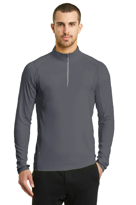 Smart Tops Ogio Mens Endurance Nexus Moisture Wicking 1/4 Zip Sweatshirt - Gear Grey