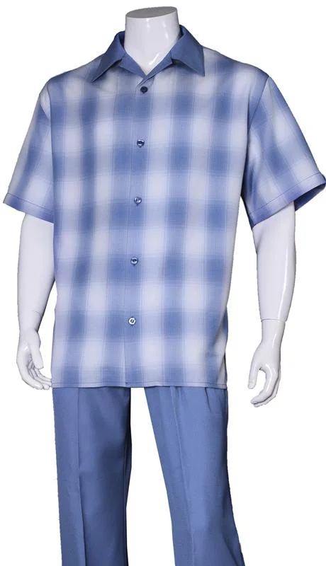 Relaxed Denim Fortino Landi Walking Set M2970-Blue