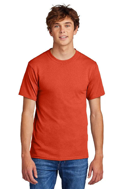 Rugged Jackets Port & Company Mens Core Short Sleeve Crewneck T-Shirt - Orange