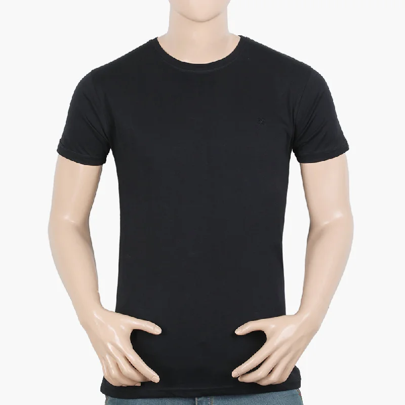 Essential Wardrobe Eminent Men's Half Sleeves T-Shirt - Black