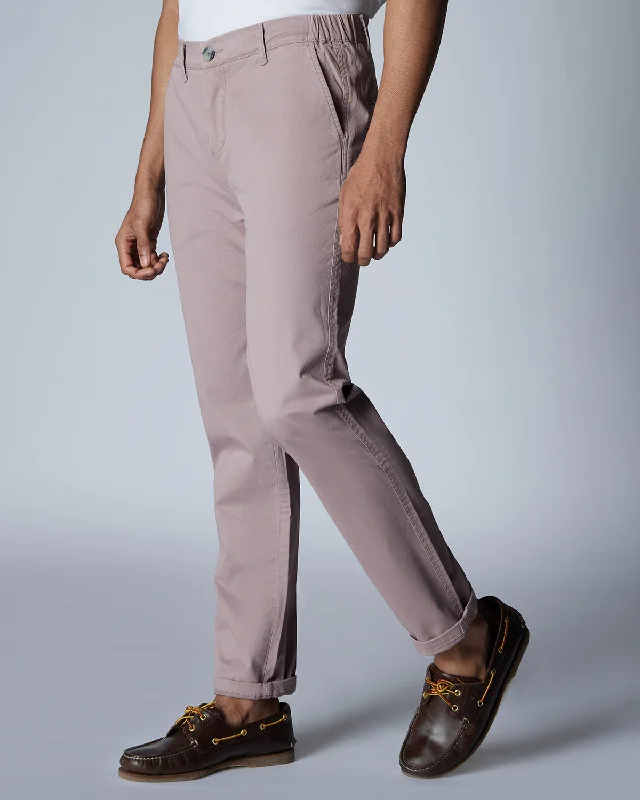 Versatile Looks Cosmic Casual Stretch Chinos - Pink